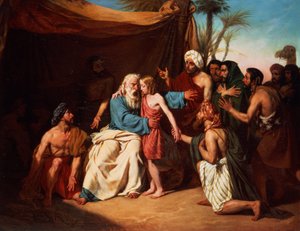 Jacob refusing to release Benjamin, 1829